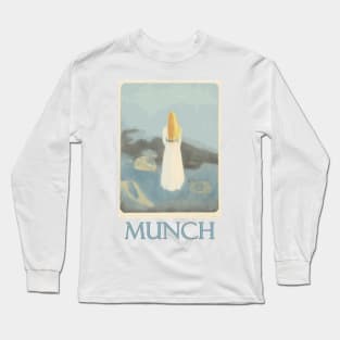 Young Woman on the Beach by Edvard Munch Long Sleeve T-Shirt